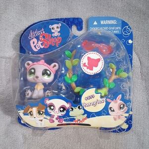 NIP Littlest Pet Shop Lilac Polar Bear Leaf Chair #833